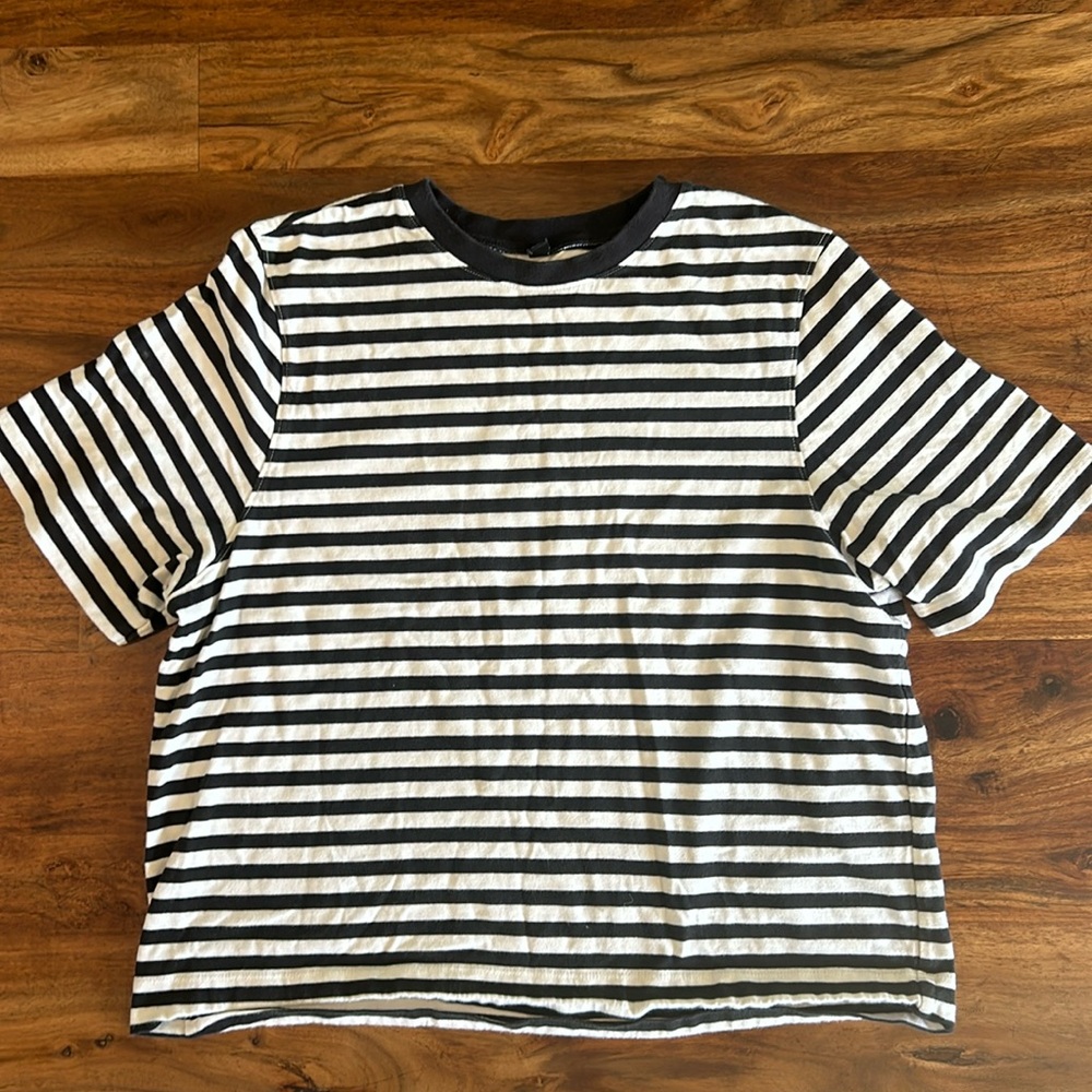 Striped oversized boxy tee